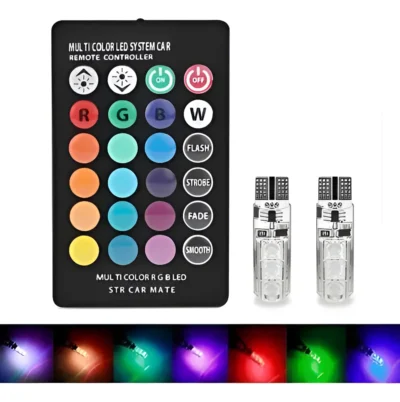 Kit 2 T10 GEL + CONTROL RGB
